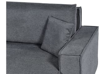 Brian 3-sits Högervänd Hörnbäddsoffa med Divan i Tyg - Grå - Möbler - Soffa - Bäddsoffa