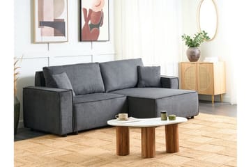Brian 3-sits Högervänd Hörnbäddsoffa med Divan i Tyg - Grå - Möbler - Soffa - Bäddsoffa