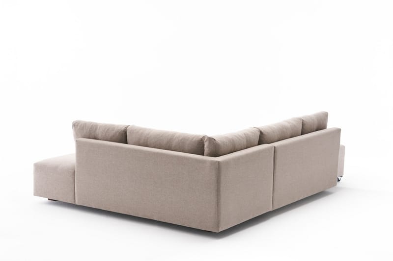 Brunei Bäddsoffa med Schäslong Höger - Krämvit/Svart - Möbler - Soffa - Bäddsoffa