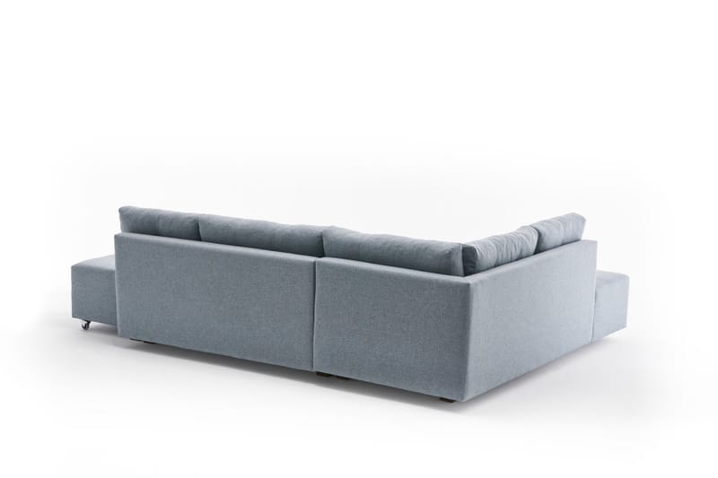 Brunei Bäddsoffa med Schäslong Vänster - Ljusblå/Svart - Möbler - Soffa - Bäddsoffa