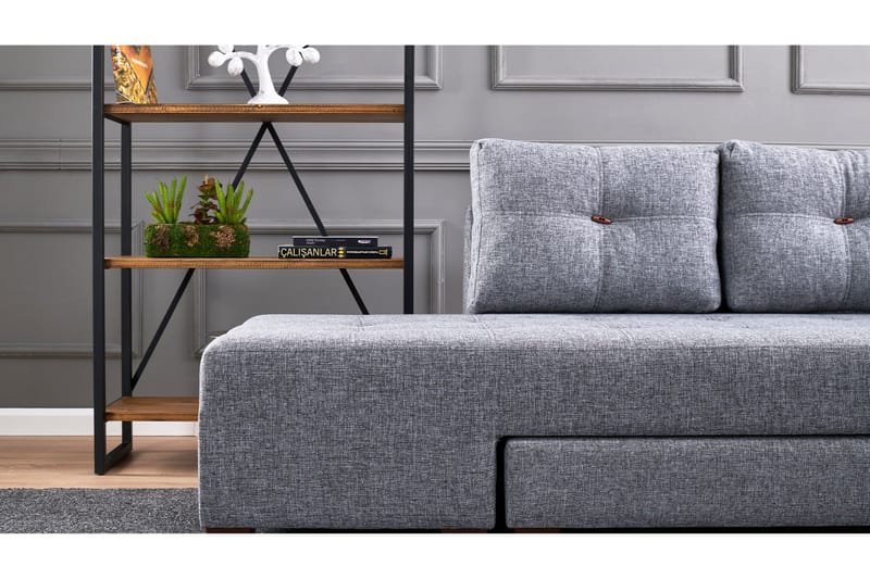 Brunei Hörnbäddsoffa Höger - Grå - Möbler - Soffa - Bäddsoffa