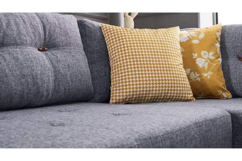 Brunei Hörnbäddsoffa Höger - Grå - Möbler - Soffa - Bäddsoffa