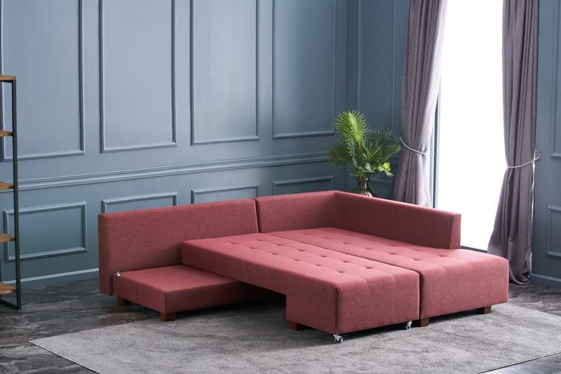 Brunei Hörnbäddsoffa Höger - Röd - Möbler - Soffa - Bäddsoffa