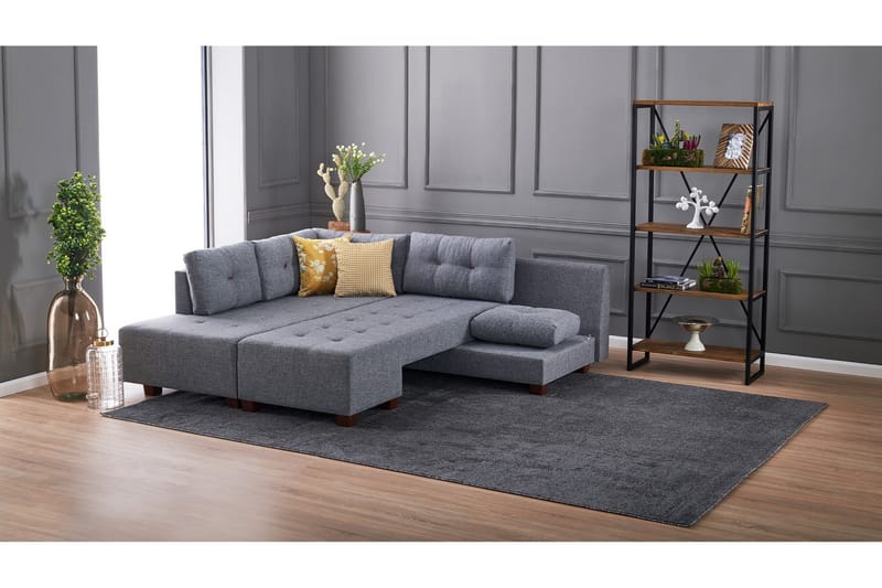Brunei Hörnbäddsoffa Vänster - Grå - Möbler - Soffa - Bäddsoffa