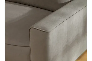 Burketown Bäddsoffa med Divan 3-sits i Sammet - Beige - Möbler - Soffa - Bäddsoffa