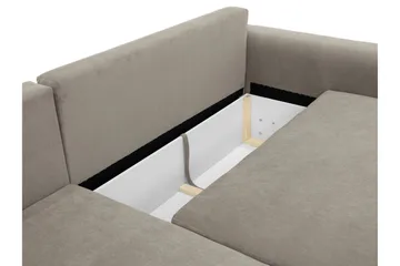 Burketown Bäddsoffa med Divan 3-sits i Sammet - Blå - Möbler - Soffa - Bäddsoffa