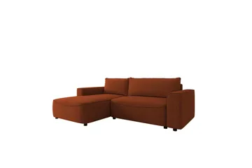 Burketown Bäddsoffa med Divan 3-sits i Sammet