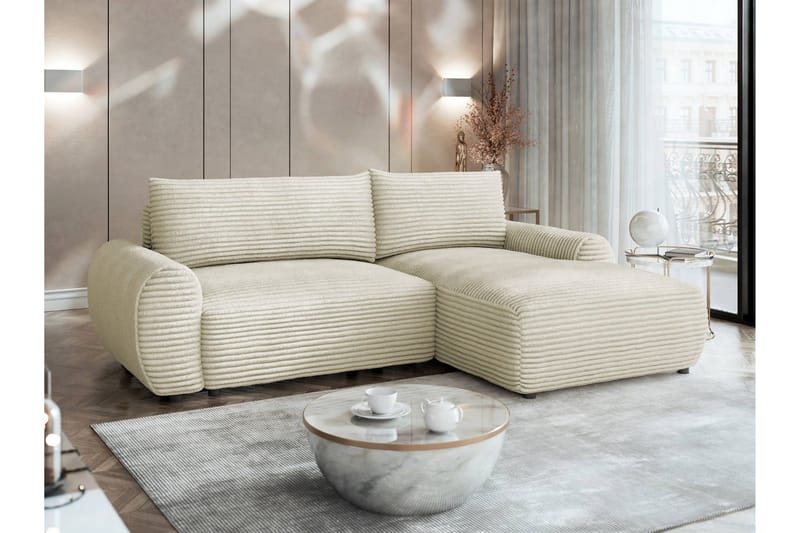 Burman Bäddsoffa med Divan 3-sits i Manchester - Beige - Möbler - Soffa - Bäddsoffa