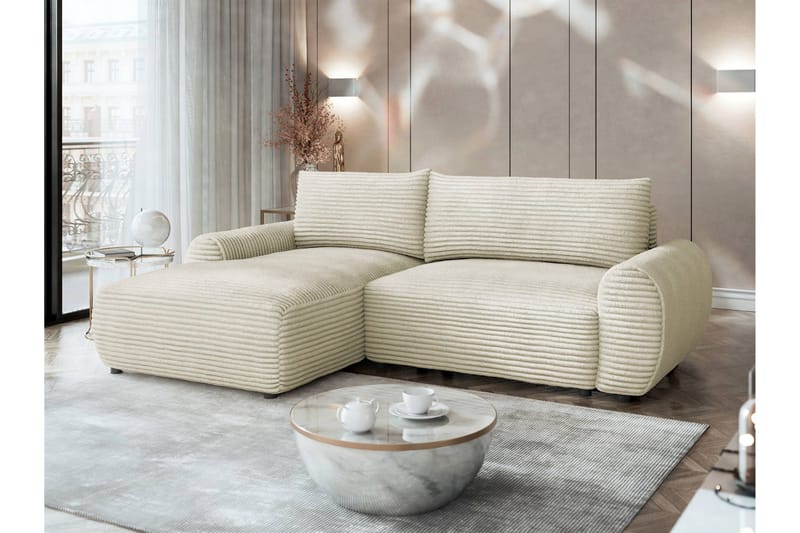 Burman Bäddsoffa med Divan 3-sits i Manchester - Beige - Möbler - Soffa - Bäddsoffa