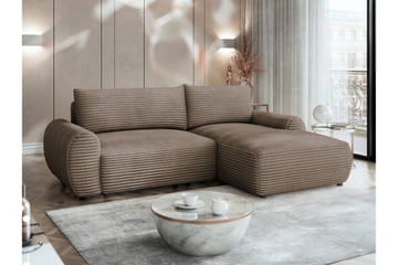 Burman Bäddsoffa med Divan 3-sits i Manchester - Brun - Möbler - Soffa - Bäddsoffa