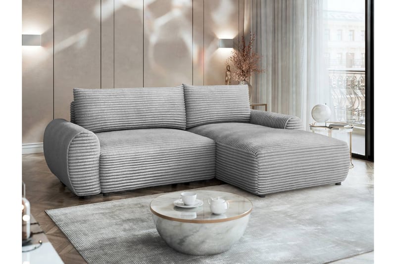 Burman Bäddsoffa med Divan 3-sits i Manchester - Grå - Möbler - Soffa - Bäddsoffa