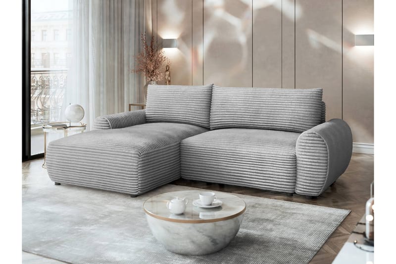 Burman Bäddsoffa med Divan 3-sits i Manchester - Grå - Möbler - Soffa - Bäddsoffa