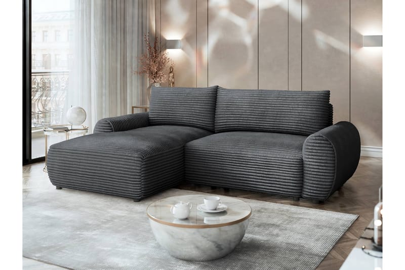 Burman Bäddsoffa med Divan 3-sits i Manchester - Grå - Möbler - Soffa - Bäddsoffa