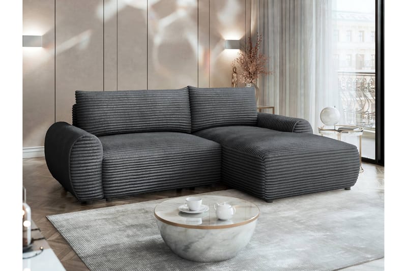 Burman Bäddsoffa med Divan 3-sits i Manchester - Grå - Möbler - Soffa - Bäddsoffa