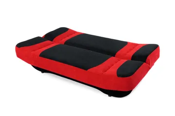 Burralla 2-sits Fällbar Bäddsoffa 118x184 cm med Förvaring i Sammet - Grön - Möbler - Soffa - Bäddsoffa