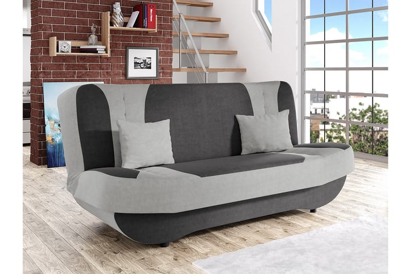 Burralla Bäddsoffa 2-sits 190x90 cm - Grå - Möbler - Soffa - Bäddsoffa