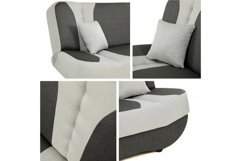 Burralla Bäddsoffa 2-sits 190x90 cm - Grå - Möbler - Soffa - Bäddsoffa