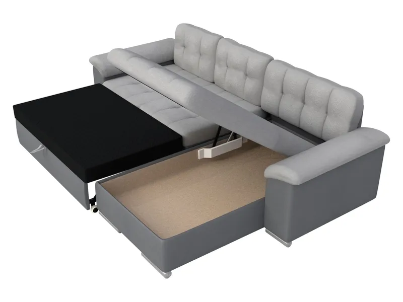 Camior 3-sits Bäddsoffa med divan och förvaring - Möbler - Soffa - Bäddsoffa
