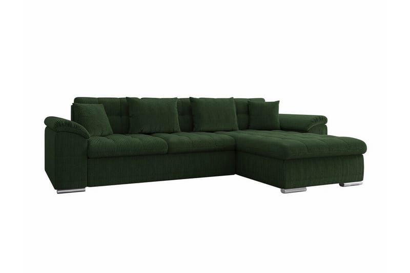 Camior 3-sits Hörnbäddsoffa Dark green, undefined
