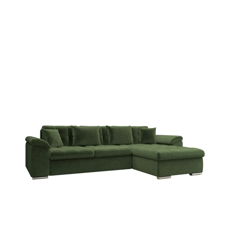 Camior 4-sits Bäddsoffa med divan Högervänd, grön