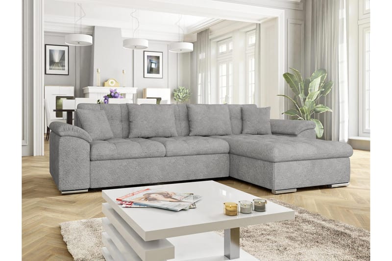 Camior Bäddsoffa m. Divan 3-sits - Mörkgrå - Möbler - Soffa - Bäddsoffa