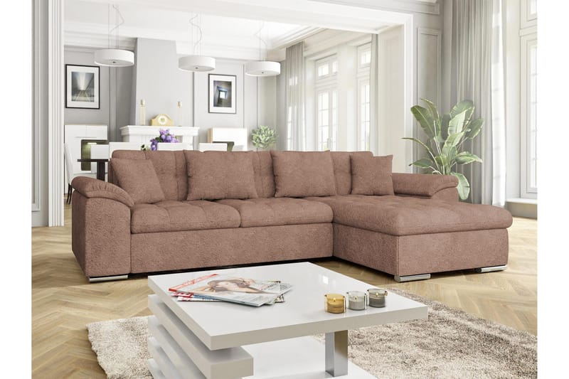 Camior Bäddsoffa m. Divan 3-sits - Vit - Möbler - Soffa - Bäddsoffa