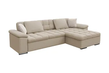 Camior Bäddsoffa m. Divan Förvaring 3-sits 227x129 - Beige - Möbler - Soffa - Bäddsoffa
