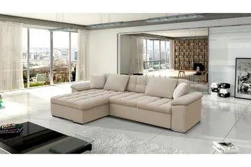 Camior Bäddsoffa m. Divan Förvaring 3-sits 227x129 - Beige - Möbler - Soffa - Bäddsoffa