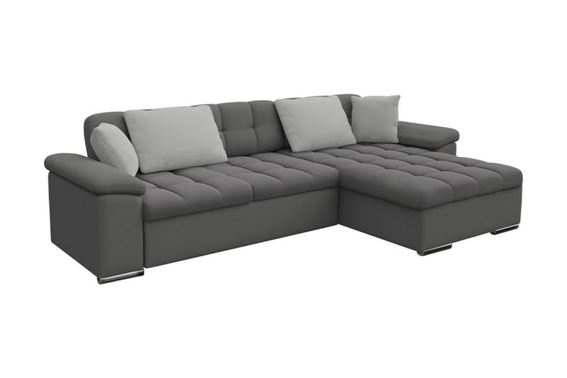 Camior Bäddsoffa m. Divan Förvaring 3-sits 227x129 - Grå - Bäddsoffa - Bäddsoffa divan