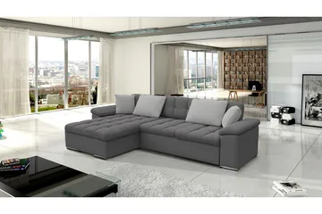 Camior Bäddsoffa m. Divan Förvaring 3-sits 227x129 - Grå - Möbler - Soffa - Bäddsoffa