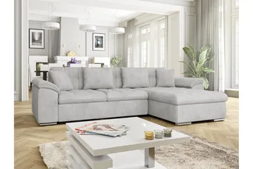Camior Bäddsoffa med Divan 3-sits - Grå - Möbler - Soffa - Bäddsoffa