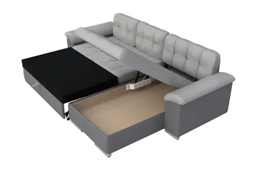 Camior Bäddsoffa med Divan 3-sits - Orange - Möbler - Soffa - Bäddsoffa