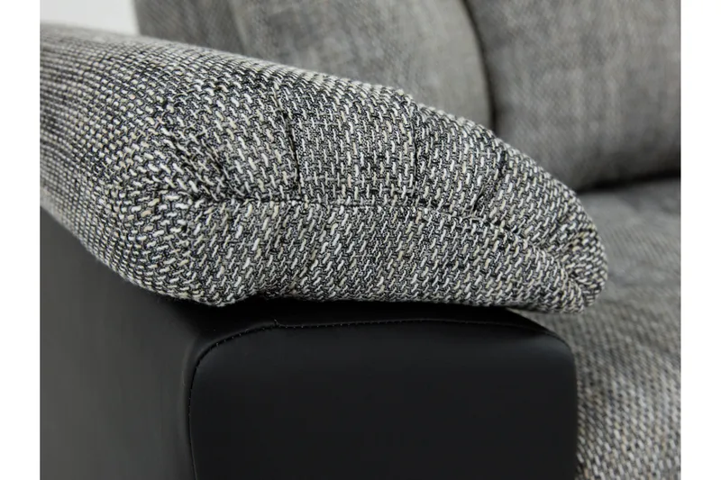 Camior Bäddsoffa med Divan 3-sits - Svart - Möbler - Soffa - Bäddsoffa