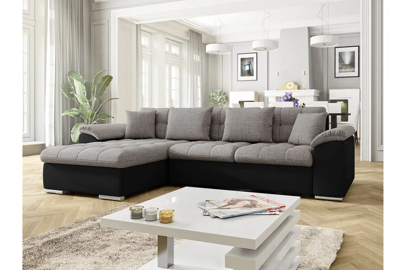 Camior Divanbäddsoffa 280x160x76 cm - Grå - Möbler - Soffa - Bäddsoffa