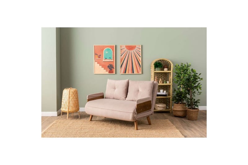 Canelo Bäddsoffa 2-sits - Mink - Möbler - Soffa - Bäddsoffa