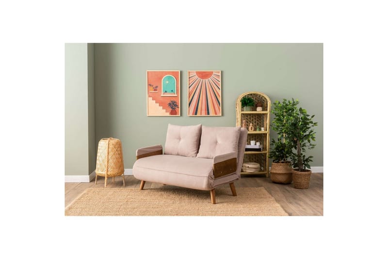 Canelo Bäddsoffa 2-sits - Mink - Möbler - Soffa - Bäddsoffa