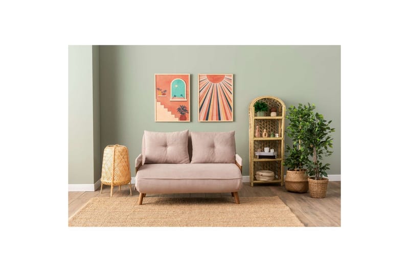 Canelo Bäddsoffa 2-sits - Mink - Möbler - Soffa - Bäddsoffa