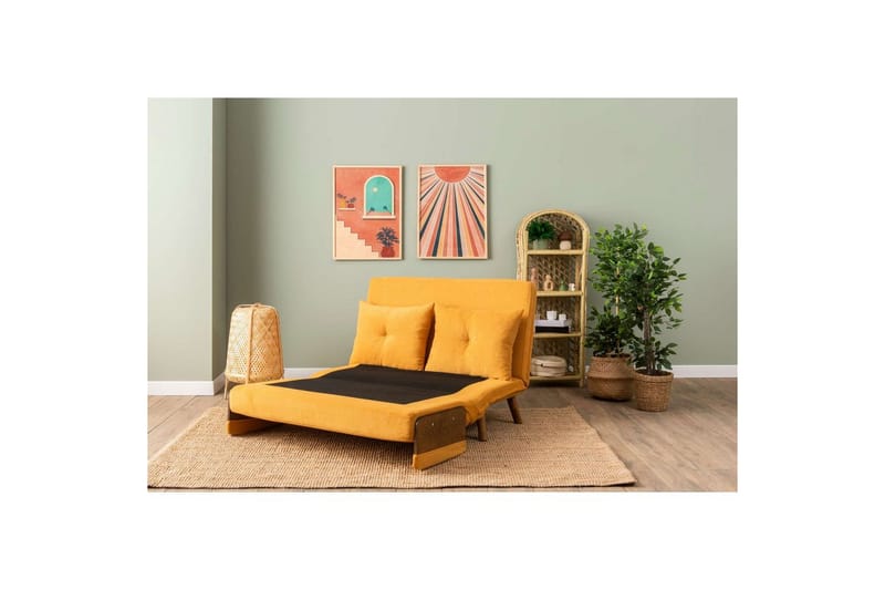 Canelo Bäddsoffa 2-sits - Senapsgul - Möbler - Soffa - Bäddsoffa