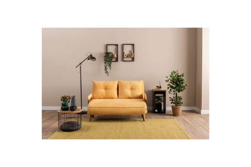 Canelo Bäddsoffa 2-sits - Senapsgul - Möbler - Soffa - Bäddsoffa