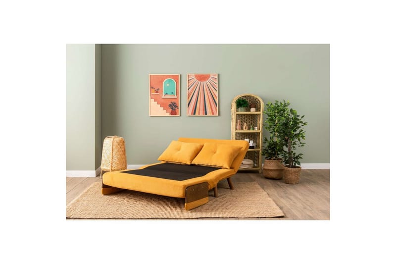 Canelo Bäddsoffa 2-sits - Senapsgul - Möbler - Soffa - Bäddsoffa
