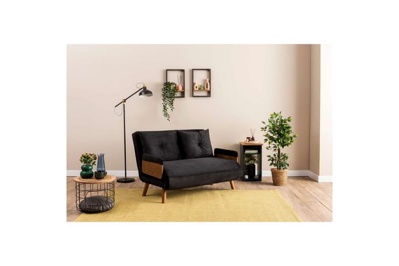 Canelo Bäddsoffa 2-sits - Svart - Möbler - Soffa - Bäddsoffa