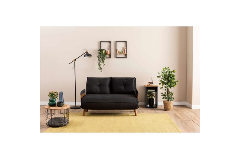 Canelo Bäddsoffa 2-sits - Svart - Möbler - Soffa - Bäddsoffa
