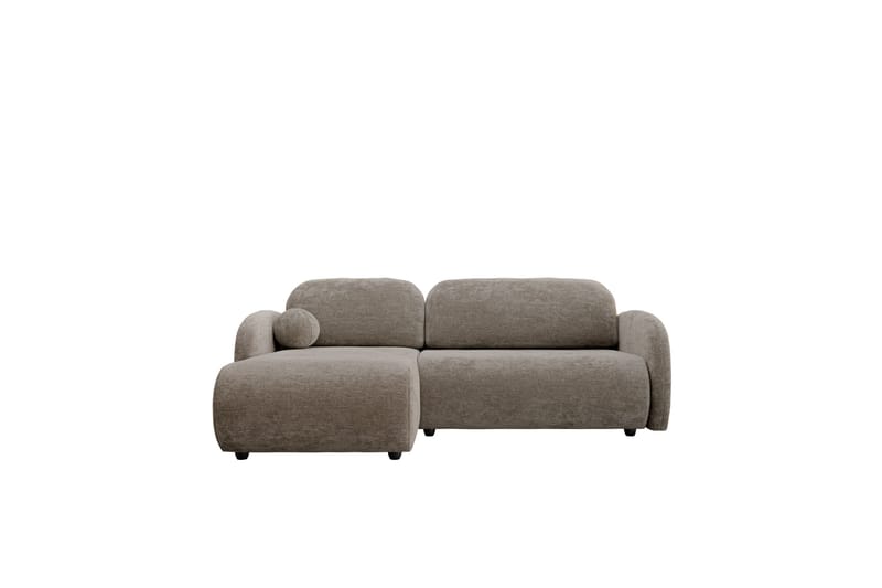 Carve 2-sits Vänstervänd L-formad Bäddsoffa med Divan och Schäslong i Tyg, Beige
