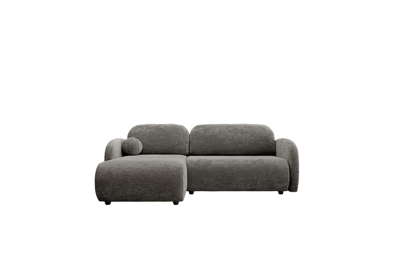 Carve 2-sits Vänstervänd L-formad Bäddsoffa med Divan och Schäslong i Tyg, Grå