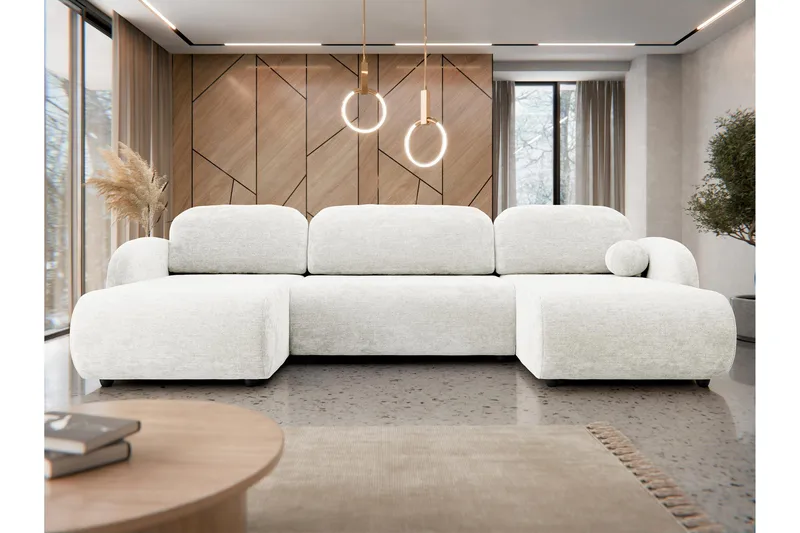 Carve Bäddsoffa Dubbeldivan 3-sits - Vit - Möbler - Soffa - Bäddsoffa