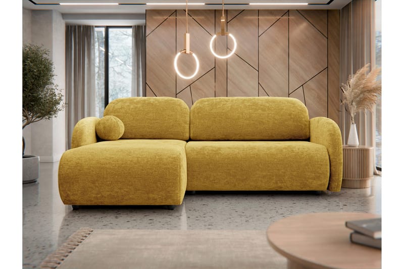Carve Bäddsoffa m. Divan 2-sits - Gul - Möbler - Soffa - Bäddsoffa