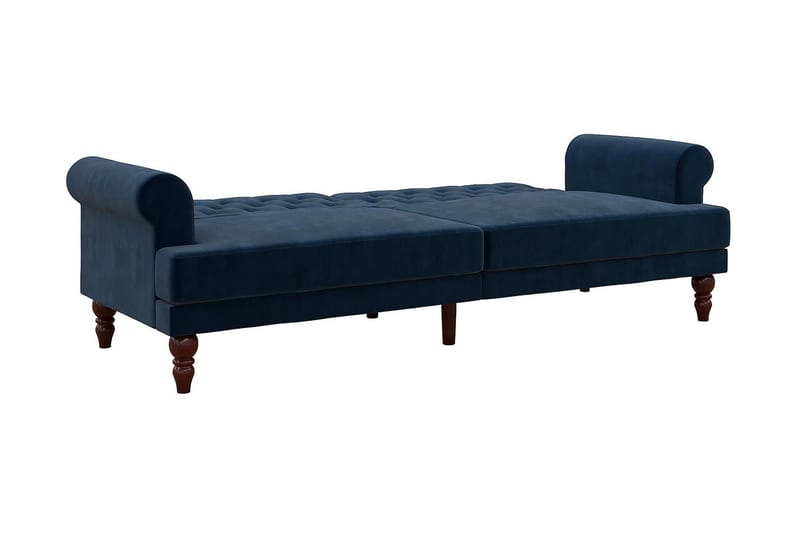 Cassidy 2-sits Bäddsoffa Sammet/Blå - Novogratz - Möbler - Soffa - Bäddsoffa