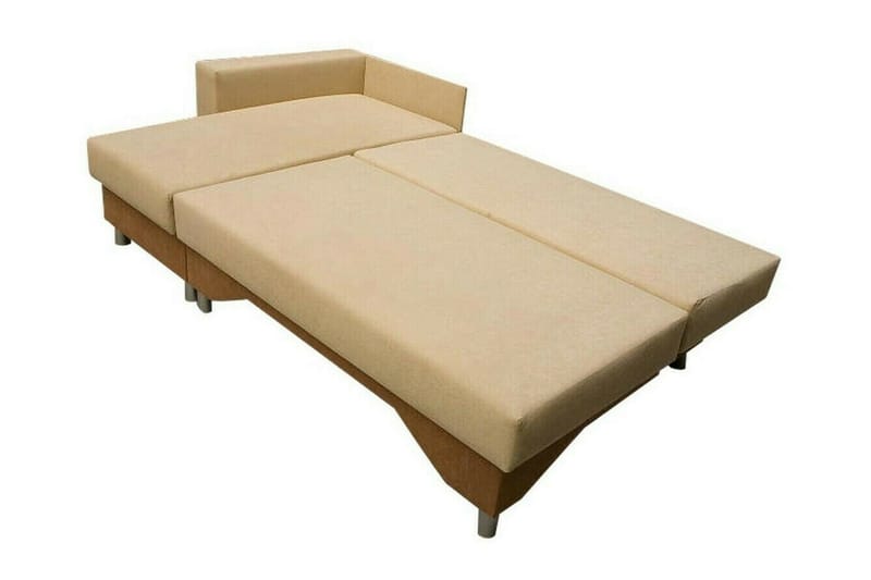 Castlebay 3-sits Hörnbäddsoffa NO_BRAND Brown/Beige - Möbler - Soffa - Bäddsoffa