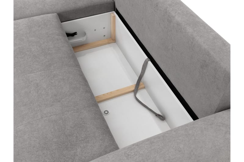 Ceibo Bäddsoffa med Divan 3-sits - Grå - Möbler - Soffa - Bäddsoffa