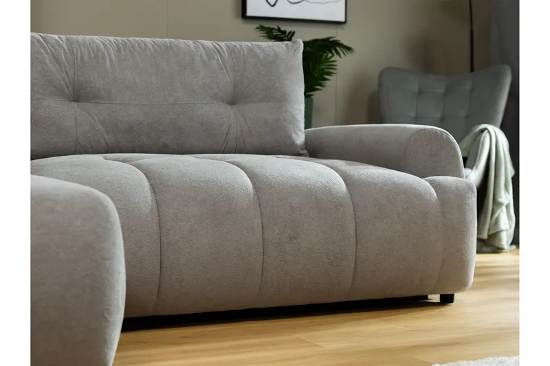 Ceibo Bäddsoffa med Divan 3-sits - Grå - Möbler - Soffa - Bäddsoffa